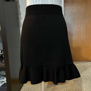 Altuzara Tulip Shaped Black Knit Sweater Skirt